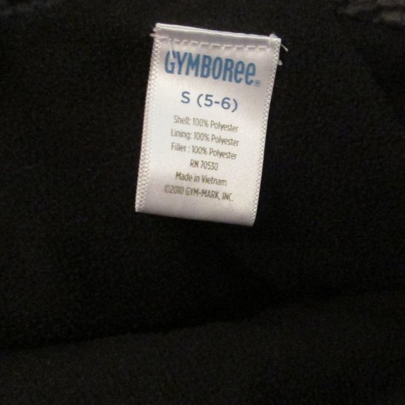 Gymboree Boys Black Puffy Vest w\ Fleece Lining and Gray Imitation Wool … - Picture 3 of 4